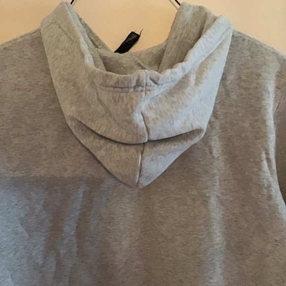 Vintage Adidas Unisex XL Hoodie Sweatshirt Heather Gray Pullover with pocket - Picture 7 of 9